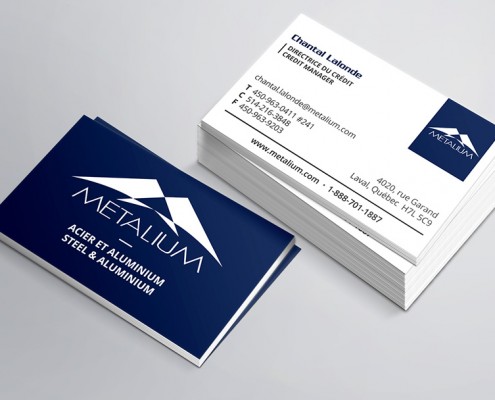 Metalium Cartes d'affaires